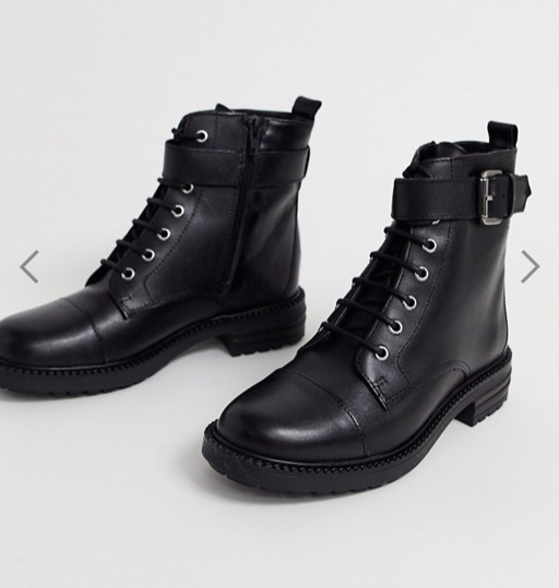 Screenshot_2019-10-04 Office Alpaca black leather lace up flat hiker boots ASOS