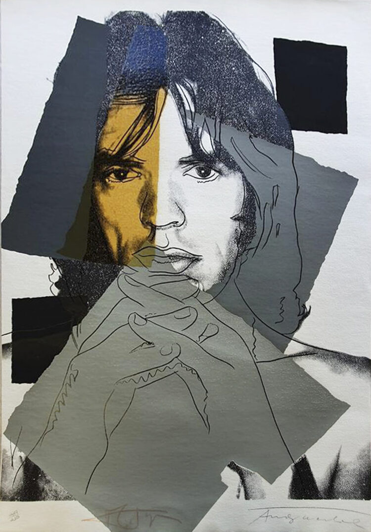 Andy Warhol, Mick Jagger (FS II.147). Screenprint on Arches Aquarelle (rough) paper, from the edition of 250 and signed by both Warhol and Jagger. 110.5 x 73.7cm, valued at €124,000. A €1.3 million collection of the best of contemporary art will form the centre piece of Ireland’s premier art fair, Art Source, at the RDS from November 12-14.