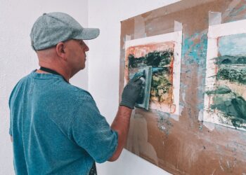 Donald Teskey at work in Ballcastle Mayo