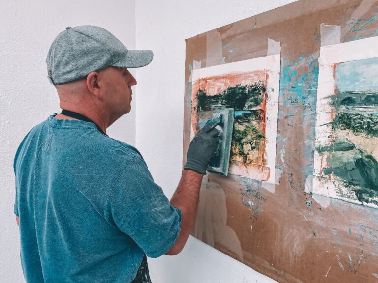 Donald Teskey at work in Ballcastle Mayo
