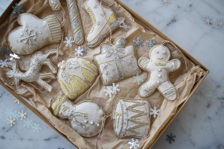 Linen decorations by Katie Larmour