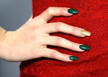 BIAB christmas nails