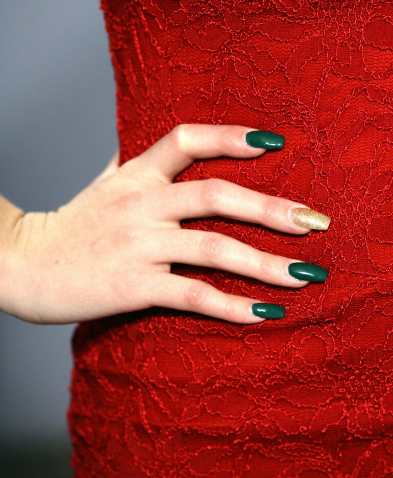 BIAB christmas nails