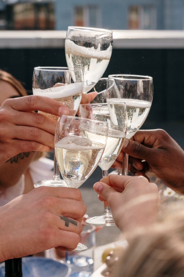 dry january drinks cheers champagne