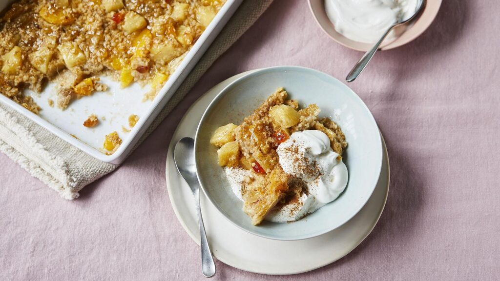 baked oats. Pic: BBC Food