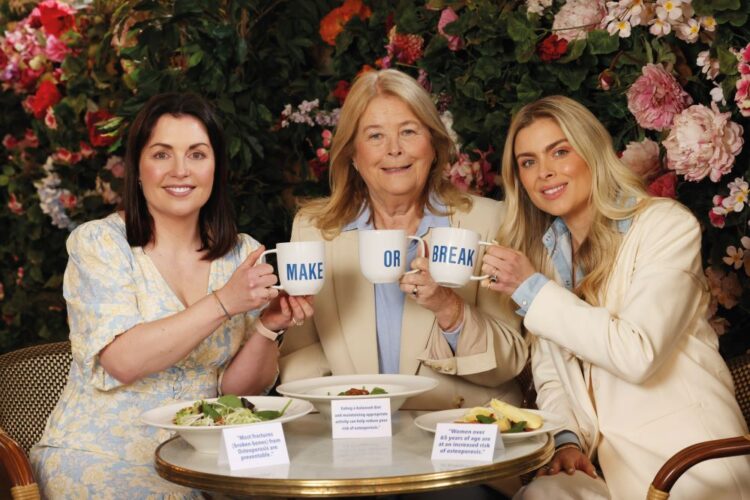 Dietician Orla Walsh pictured with pharmacist Jess Redden and her mum, Linda.