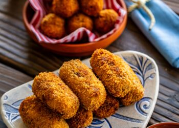 Recipe: Chorizo and Coolattin cheddar potato croquettes