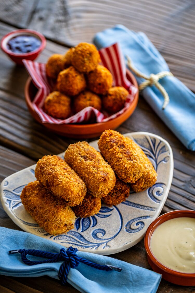 Recipe: Chorizo and Coolattin cheddar potato croquettes