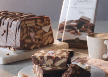 Recipe: Nutty chocolate biscuit cake