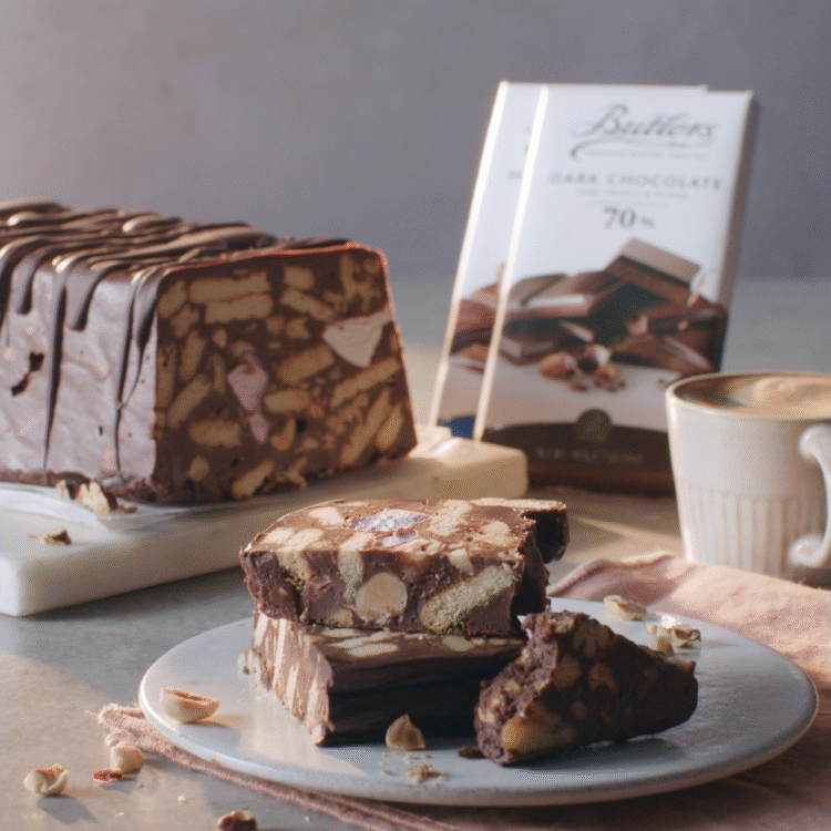 Recipe: Nutty chocolate biscuit cake