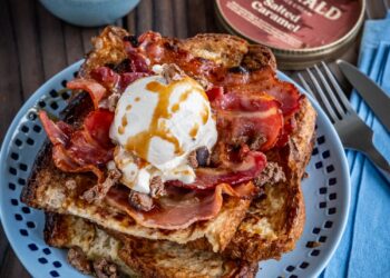 Recipe: French toast with ice cream and apple syrup