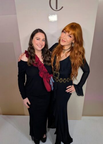 Niamh with Charlotte Tilbury at the Magic Cream reformulation launch