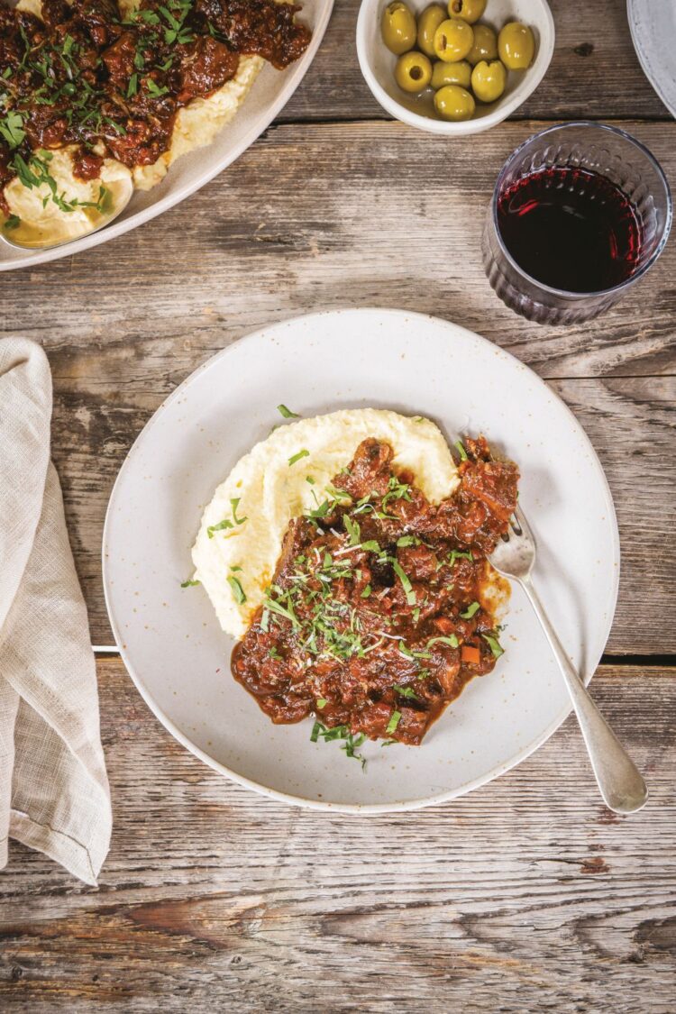 Recipe: Tuscan Lamb With Olives and Creamy Polenta