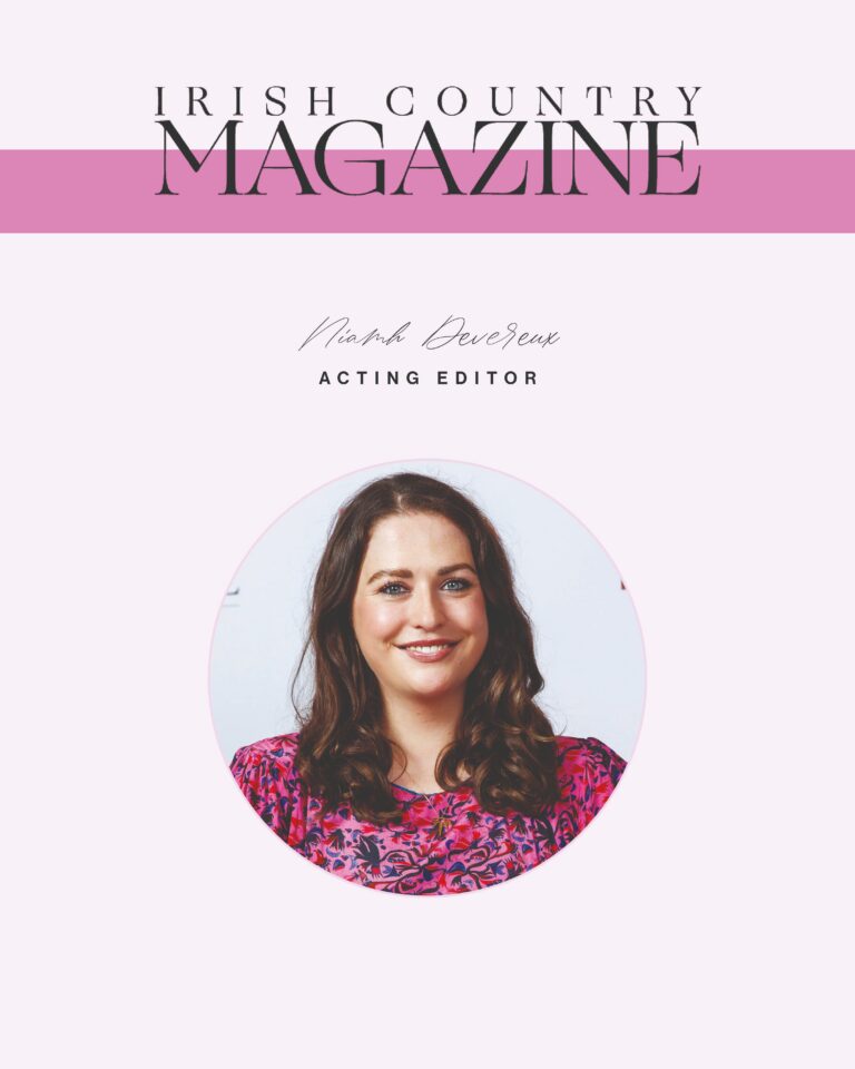 Irish Country Magazine weekly roundup newsletter cover with Niamh Devereux, Acting Editor