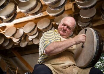 The Connemara craftsman creating bodhráns for over 50 years