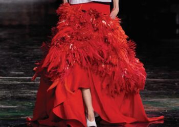 Fire engine red is set to be one of the leading colours this season